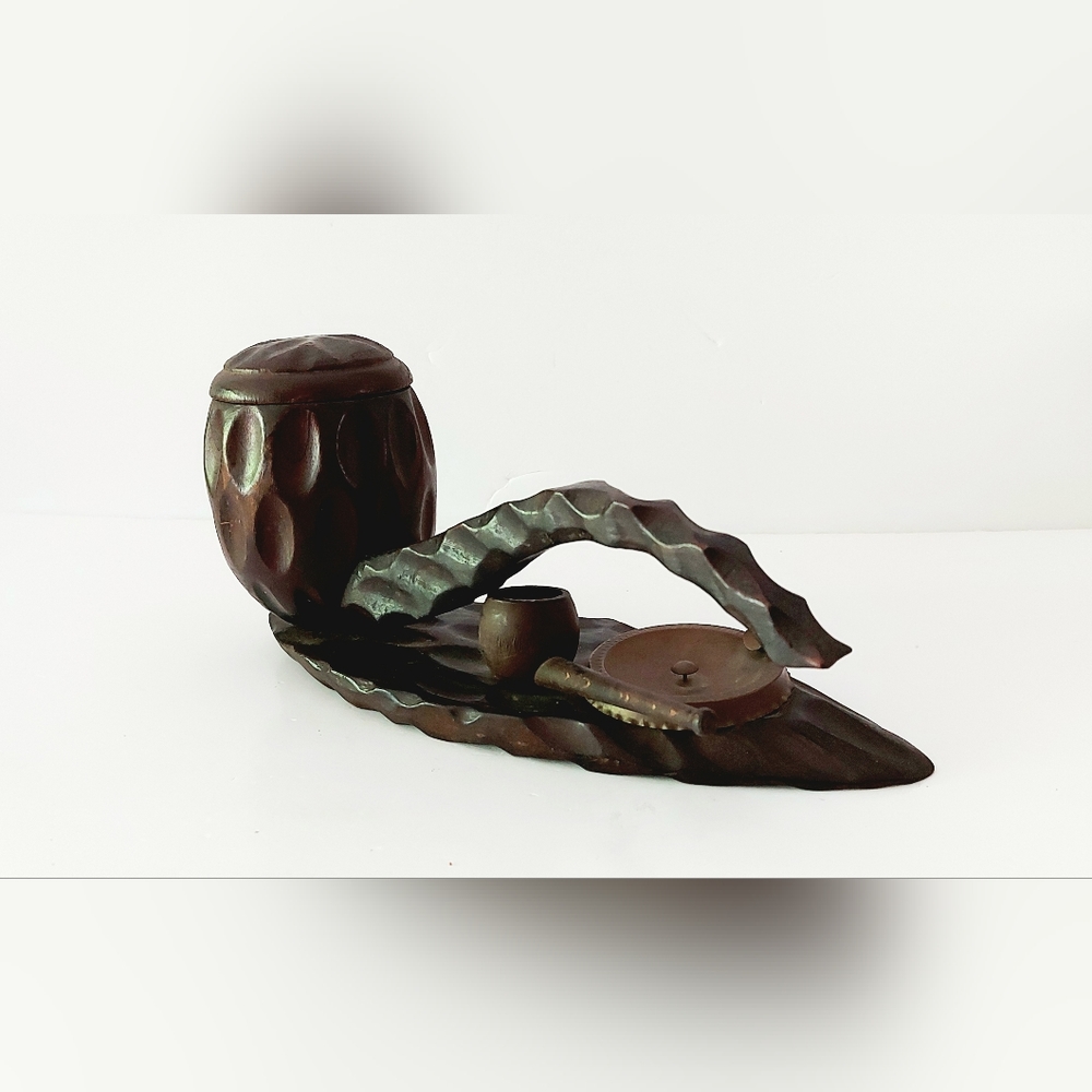Tobacco container Decorative carved wooden pipes humidifier
